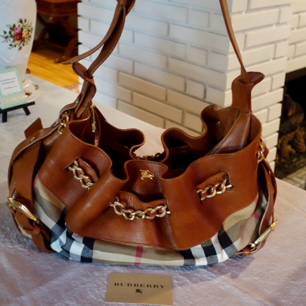 Authentic Burberry Margaret Nova Satchel